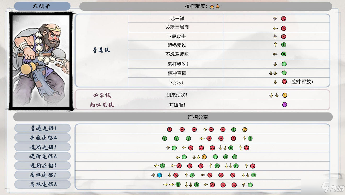 《墨斗》大胡子出招表_墨斗