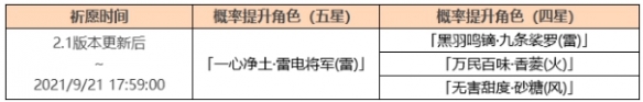 《原神手游》影寂天下人卡池详情 雷神祈愿活动内容玩法一览_原神