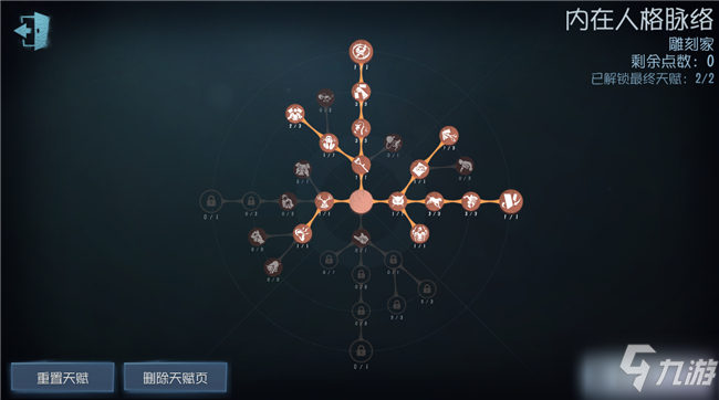 《第五人格》雕刻家天赋加点图最新 雕刻家天赋加点2021_第五人格