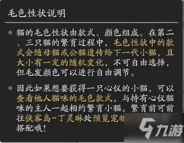 天涯明月刀手游猫咪颜色怎么分配 猫咪颜色系统玩法介绍_天涯明月刀手游