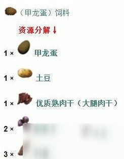 方舟生存进化甲龙蛋饲料制作方法教程_方舟生存进化手游