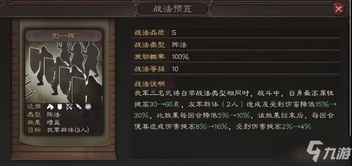 《三国志战略版》形一阵搭配讲解_三国志战略版