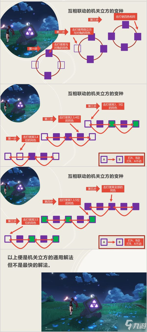 《原神》机关立方通用解法教学_原神