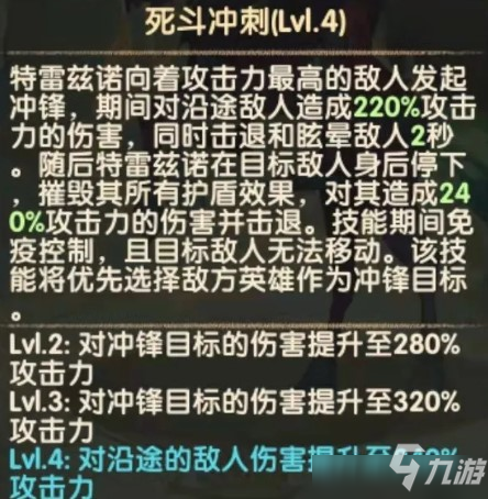 剑与远征特雷兹诺英雄技能强度测评 特雷兹诺英雄技详细说明_剑与远征