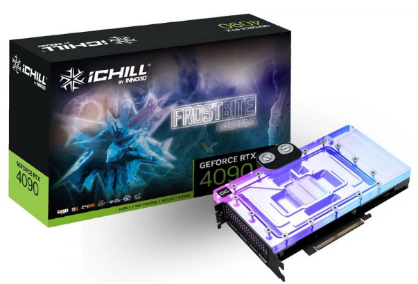 炫酷水冷设计！RTX 4090 iChill Frostbite Ultra和Pro震撼登场