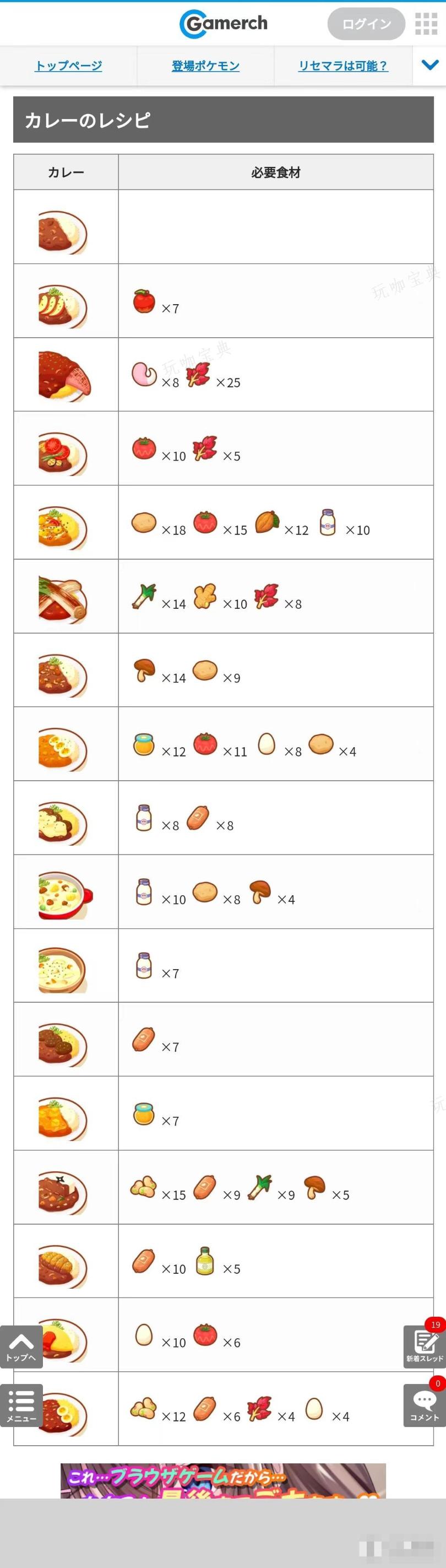 宝可梦sleep料理合成汇总