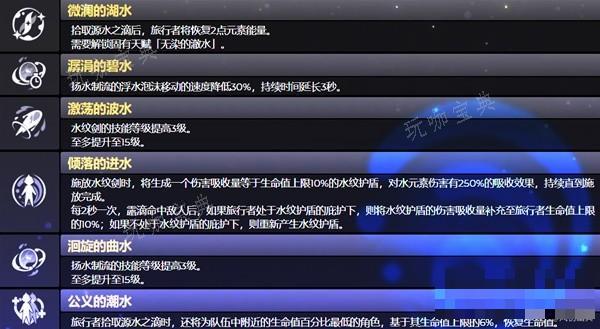 《原神》4.0版本水主技能介绍与圣遗物、武器选择推荐
