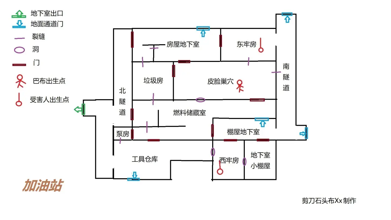 德州电锯杀人狂-建筑平面图一览