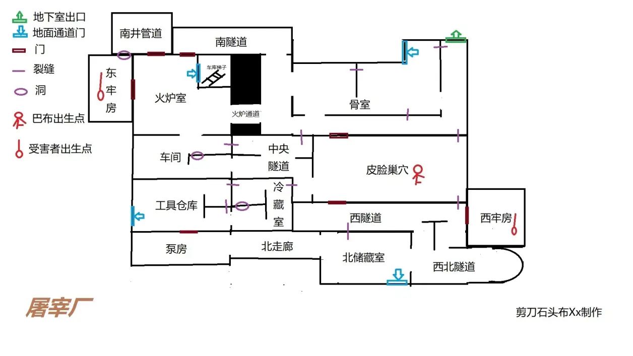 德州电锯杀人狂-建筑平面图一览